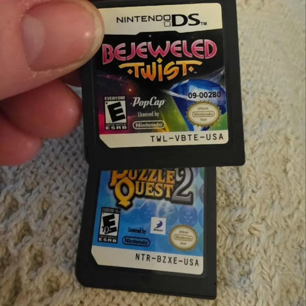 Nintendo DS Game Lot Puzzle Quest 2 Bejewled Twist Tested